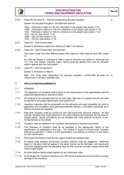 Piping and Equipment Insulation Specs | PDF | Thermal Insulation ...