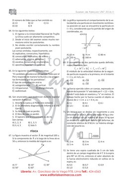 Examen de Admisión UNT 2016-II
8
Editorial
Librería: Av. Garcilaso de la Vega 978, Lima Telf.: 424-6563
www.editorialsanmarco