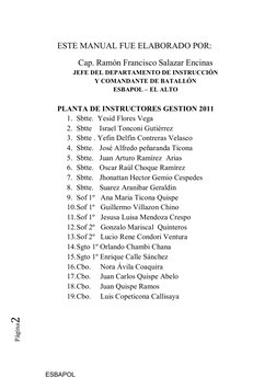 ESBAPOL
Página2	
ESTE MANUAL FUE ELABORADO POR:
Cap. Ramón Francisco Salazar Encinas
JEFE DEL DEPARTAMENTO DE INSTRUCCIÓN
Y C