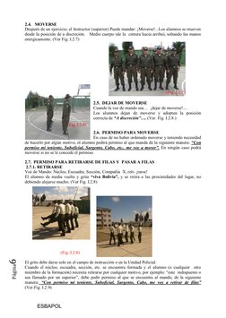 ESBAPOL
Página6	
2.4.   MOVERSE
Después de un ejercicio, el Instructor (superior) Puede mandar: ¡Moverse!...Los alumnos se mu