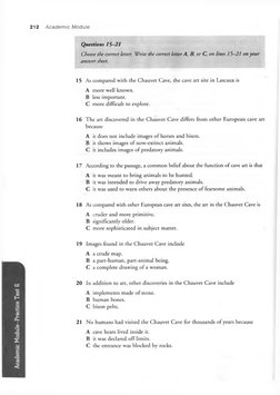 Academic Module-Practice Test 6
212
Questions 15—21
Choose the correct letter. Write the correct letter A, B, or C, on lines