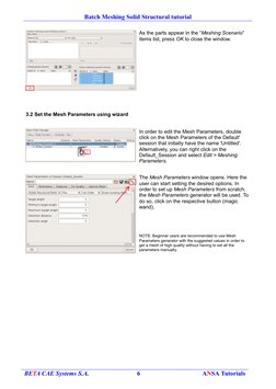 ANSA Batch Solid Meshing Tutorial | PDF | Parameter (Computer ...
