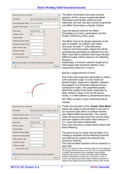 ANSA Batch Solid Meshing Tutorial | PDF | Parameter (Computer ...