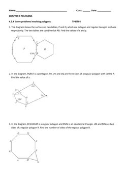 Form 2 Polygon Exercise Questions | PDF