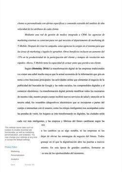  
cliente es personalizada con ofertas específicas y contenido extraída del análisis de alta
cliente es personalizada con ofe