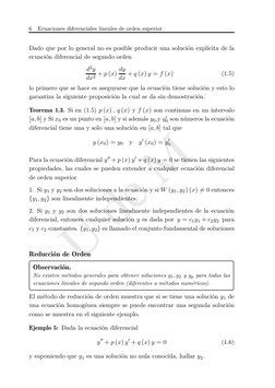 U de M
6
Ecuaciones diferenciales lineales de orden superior
Dado que por lo general no es posible producir una solución expl