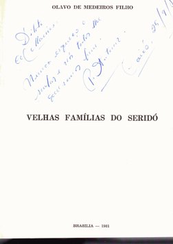 VELHAS FAMILIAS DO SERIDO 
