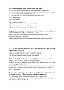 21. En una composición, ¿a qué podemos llamar peso visual? 
a) A una zona de la composición con una concentración mayor de gr