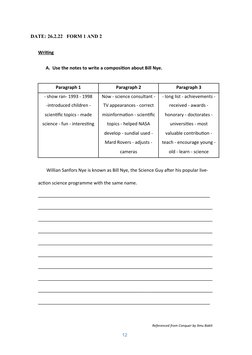 Form 1 English Module English Form 1 Module Exercises and Answers | PDF | Elephant