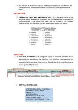 VÍA: RENAL Y HEPÁTICA: La vida media plasmática es de 6 a 24 horas. En 
concentraciones mayores es aparente una eliminación