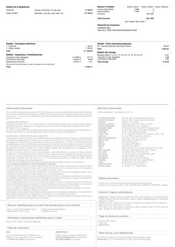 Detalle de la liquidación
Cargo fijo
(32 días a $370,28) / 61 días total
$ 194,25
Cargo variable
(359 kWh) x (32 días a $3,14