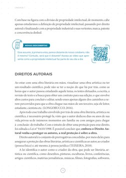 UNIDADE 1
10
Com base na figura com a divisão de propriedade intelectual, de momento, cabe 
apenas estudarmos a definição de