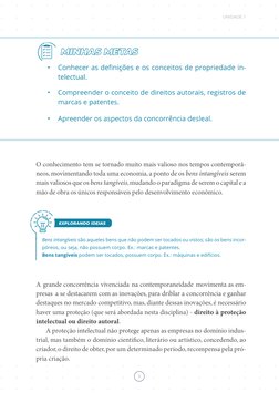 5
•	
Conhecer as definições e os conceitos de propriedade in-
telectual.
•	
Compreender o conceito de direitos autorais, regi