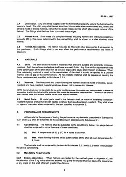 SS 98 Specification For Industrial Safety Helmets | PDF