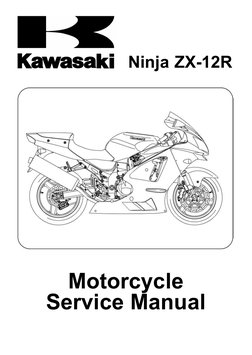 Kawasaki 2002-2006 Ninja ZX-12Rサービスマニュアル Kawasaki Ninja ZX-12R Service Manual | PDF | Bearing (Mechanical