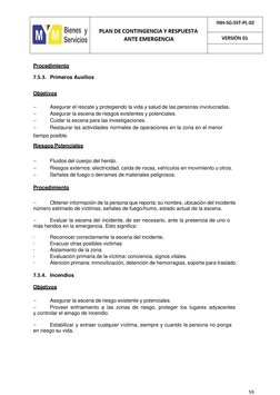 Plan de Contingencia y Respuesta 2023 | PDF | Primeros auxilios ...