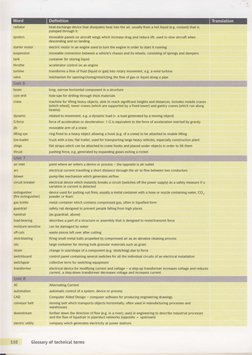 Engineering Vocabulary Glossary | PDF