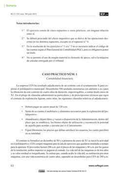 (http://www.cef.es)E2
www.ceflegal.com
RCyT. CEF, núm. 388 (julio 2015)
Notas introductorias:
1.º
El ejercicio consta de cin