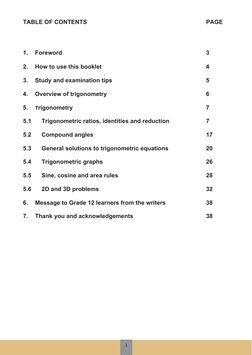 Grade 12 Trigonometry Study Guide | PDF
