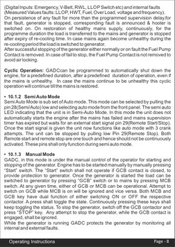 (Digital Inputs: Emergency, V-Belt, RWL, LLOP Switch etc) and internal faults
(Measured Values faults: LLOP, HWT, Fuel, Over