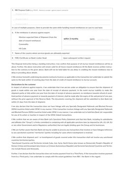 Foreign Inward Remittance Disposal Instructions | PDF | Receipt ...