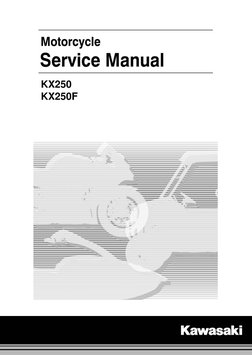 Kawasaki Kx250f - 2017 | PDF | Bearing (Mechanical) | Screw