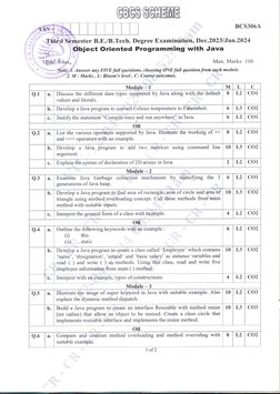 VTU BCS306A OOPS with Java Exam 2024 | PDF | Method (Computer ...