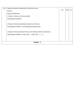 VTU BCS306A OOPS with Java Exam 2024 | PDF | Method (Computer ...