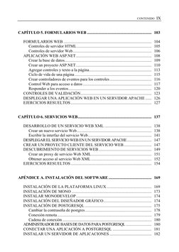 CONTENIDO  IX 
 
CAPÍTULO 5. FORMULARIOS WEB ...............................................................  103 
FORMULARIO