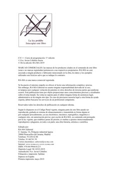 C/C++: Curso de programación. 5.ª edición 
© Fco. Javier Ceballos Sierra 
© De la edición: RA-MA 2019 
 
MARCAS COMERCI