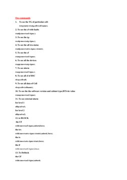 Ericsson OSS Command Guide | PDF | Electronic Engineering | Computer ...