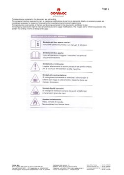 Comac spa 
Via Maestri del Lavoro, 13 
Sales Office Telefax 
+ 39 045 8750303 
Share capital (fully paid-up) Euro 1