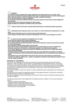 Comac spa 
Via Maestri del Lavoro, 13 
Sales Office Telefax 
+ 39 045 8750303 
Share capital (fully paid-up) Euro 1