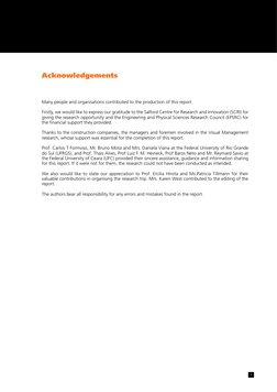 ii
Acknowledgements
 
Many people and organisations contributed to the production of this report.
Firstly, we would like to e