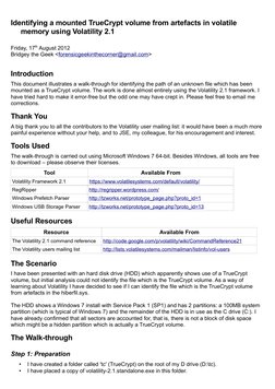 Identifying TrueCrypt Volume in Memory | PDF | Computer File | Hard ...