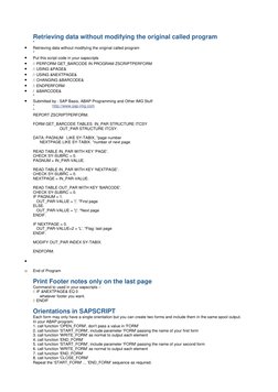 SAPScript Commands and Techniques | PDF | Subroutine | Parameter ...