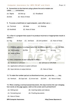 IBPS Computer Awareness Study Guide | PDF | Computer Data Storage ...