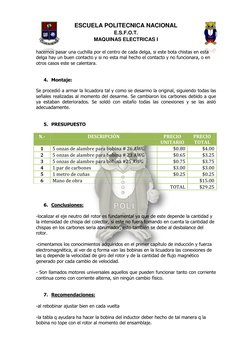 ESCUELA POLITECNICA NACIONAL 
E.S.F.O.T. 
MAQUINAS ELECTRICAS I 
 
hacemos pasar una cuchilla por el centro de cada delga,