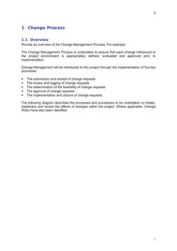 Execution Template - Change Management Process | PDF | Feasibility ...
