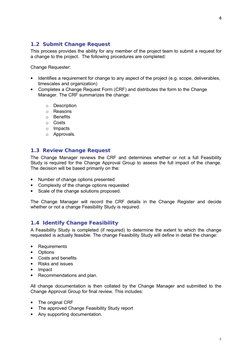 Execution Template - Change Management Process | PDF | Feasibility ...