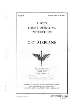 Douglas Dc-3 Pilot's Manual | PDF | Aviation