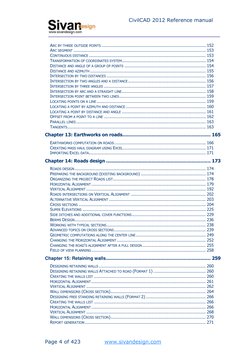 Page 4 of 423 
www.sivandesign.com  (http://www.sivandesign.com/)
 
 
CivilCAD 2012 Reference manual 
ARC BY THREE OUTSID