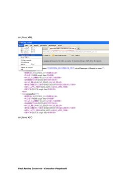 Archivo XML
Archivo XSD
Paul Aquino Gutierrez – Consultor Peoplesoft
