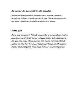 As contas do meu rosário são pesadas  
As contas do meu rosário são pesadas estiranias causando 
batalha no inferno dizendo a