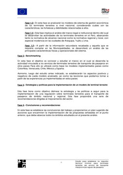 Estudio para establecer los requisitos 
técnicos 
mínimos 
para 
terminales 
terrestres del se