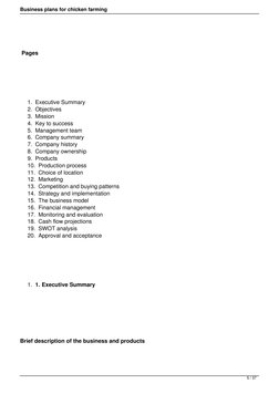 Poultry Farming Business Plan Guide | PDF | Business | Market (Economics)