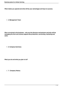Poultry Farming Business Plan Guide | PDF | Business | Market (Economics)
