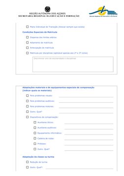 REGIÃO AUTÓNOMA DOS AÇORES
       SECRETARIA REGIONAL DA EDUCAÇÃO E FORMAÇÃO
Plano Individual de Transiç
