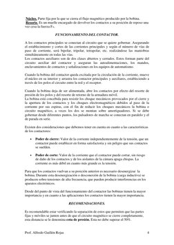 Prof. Alfredo Guillén Rojas 
4
 Núcleo. Parte fija por la que se cierra el flujo magnético producido por la bobina. 
 Res