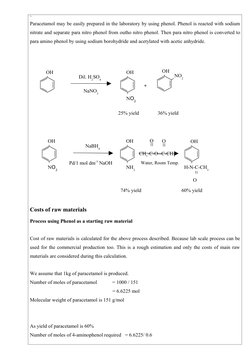 Paracetamol Manufacturing Process Overview | PDF | Mole (Unit) | Sodium ...